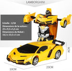 modèle jaune de la Voiture télécommandée électrique robots 