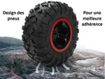 les pneus antidérapants du Monster Truck télécommandé électrique Monster Jam blanc